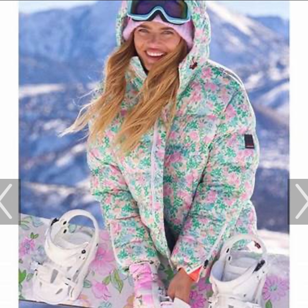 Loveshackfancy X Bogner Fire + Ice Raissa Ski Jacket Floral